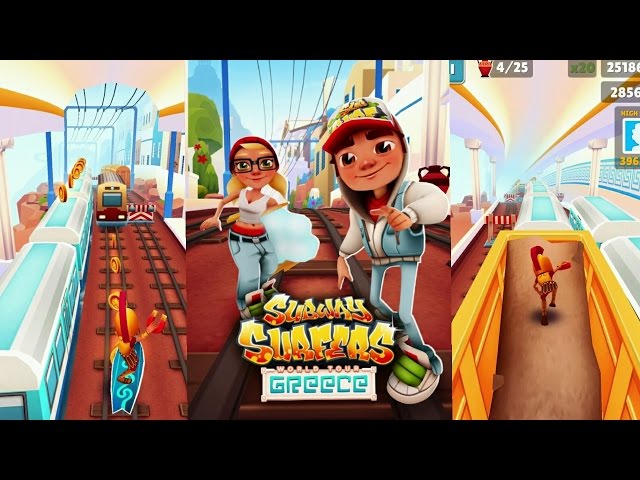 Subway Surfers: Greece iPhone Gameplay