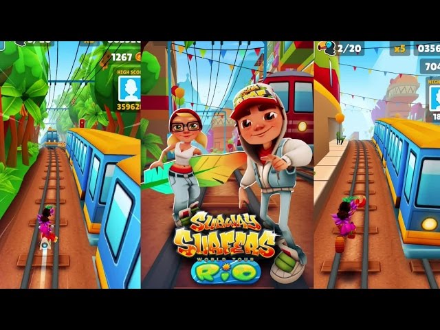 Subway Surfers: Rio iPhone Gameplay #2