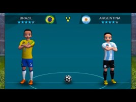 Pro League Soccer Android Gameplay ⚽⚽ | Brazil VS Argentina