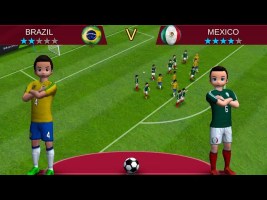 Pro League Soccer Android Gameplay | Mexico vs Brazil