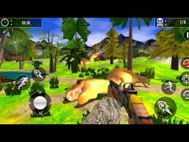 Wild Dinosaur Hunting Gun Game Android Gameplay #2 | Play Menu