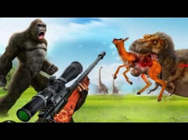 Dinosaur Hunter Escape/Shoot Android Gameplay | Dino Hunt #7