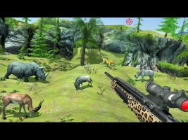WILD ANIMAL HUNTER ANDROID GAMEPLAY | DINO GAMES