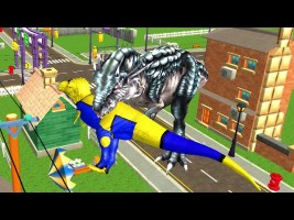 Angry Gorilla City Attack Games-City Rampage Games Android Gameplay | Dinosaur Smash