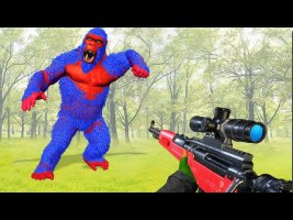 Mission Gorillas Jungle Shooting Android Gameplay #2 Wild Animal Shooting Games