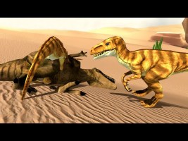 Hungry Raptor: Desert Dinosaur Hunt Android Gameplay #6 Dino Simulator Games 2021