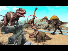Dinosaur Games: Animal Hunting Games- Trex Games Android Gameplay #2
