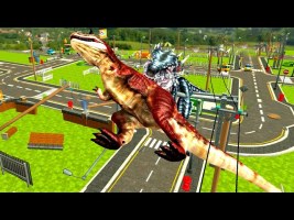 Extreme City Dinosaur Smasher 3D City Riots Android Gameplay #4