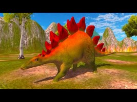 Dinosaur Simulator Games 2021 – Stegosaurus Simulator Game : Dinosaur Survival 3‪D‬ Gameplay #2