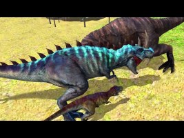T-Rex VS Spinosaurus, Carnotaurus, Triceratops | Hungry Dino : 3D Jurassic Adventure Gameplay