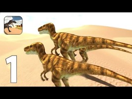 Hungry Raptor: Desert Dinosaur Hunt Android Gameplay / Raptor Simulator 2021