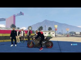 Cristiano Ronaldo VS Lionel Messi VS Kylian Mbappé | Motorcycle Challenge | Gta 5