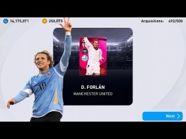 D. FORLÁN Iconic moment – Trick | eFootball PES 2021 Mobile #150 | Manchester United